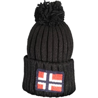 Čierna čiapka NORWAY s brmbolcom